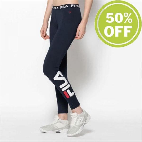 Fila Leni Dark Women's Leggings - Blue,NZ 459-78206